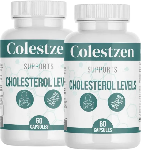 ColestZen cholesterol support capsule bottles